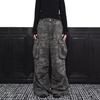 Осень и зима Новые американские джинсы High Street Washed Light Color для мужчин и женщин Прямые слегка расклешенные свободные широкие брюки