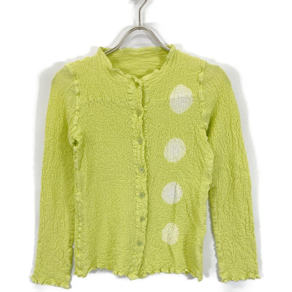 MeISSEYMIYAKE MI82FO759 Желтая рубашка топы Не написано желтый Б/у