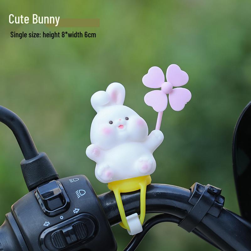 Cartoon Bicycle Cute Bamboo Dragonfly Tie-on Ornament for Motorcycle & Electric Car Decoration