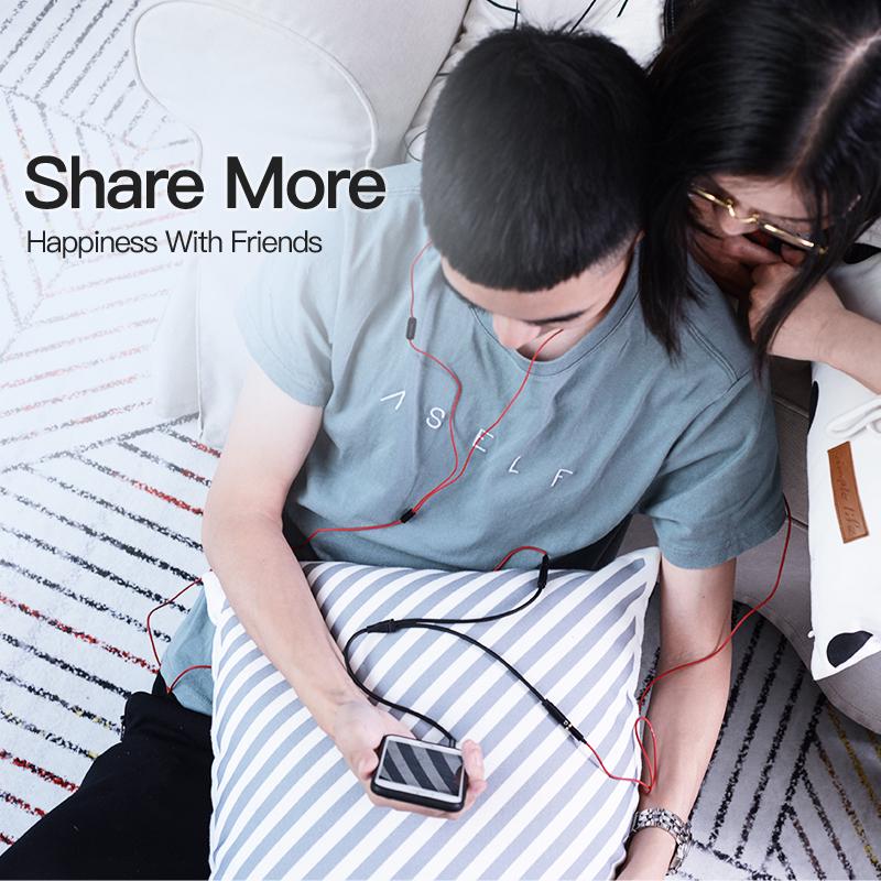 Vention 3,5 мм аудио стерео Y-разветвитель удлинительный кабель 3,5 мм «папа» на 2 порта 3,5 мм «мама» для наушников гарнитура-разветвитель адаптер iphone