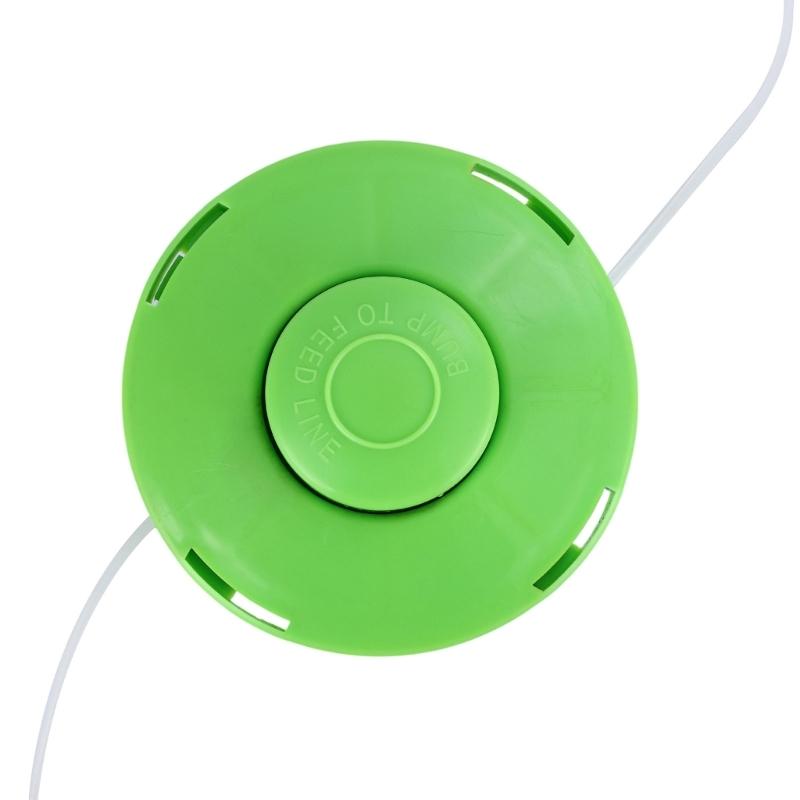 Сверхпрочная триммерная головка, сменная катушка, двухлесковая нейлоновая система подачи, материалы PP, подходит для аксессуаров для газонокосилок