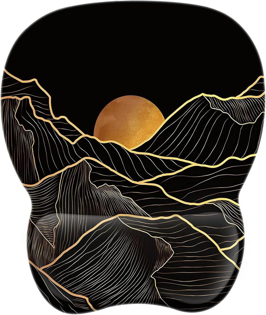 Эргономичный коврик для мыши с поддержкой запястья Коврик для мыши с подставкой для запястья из пены с памятью и нескользящим основанием для компьютерного кафе 9,64 x 8,26 дюйма Офисные настольные аксессуары