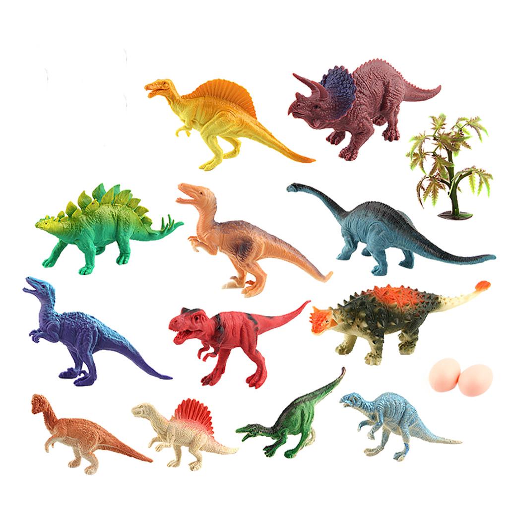 12 шт. новинка имитация динозавра животные мир модель фигурка реалистичная детская игрушка