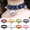 Women Handmade Choker Jewelry Leather Multilayer Bells Metal Collar Necklace Punk Boho Gothic