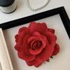 Cloth Red Rose Hairpin Bohemian Style Girl Hair Clip Sweet Flower Hair Clip  Summer