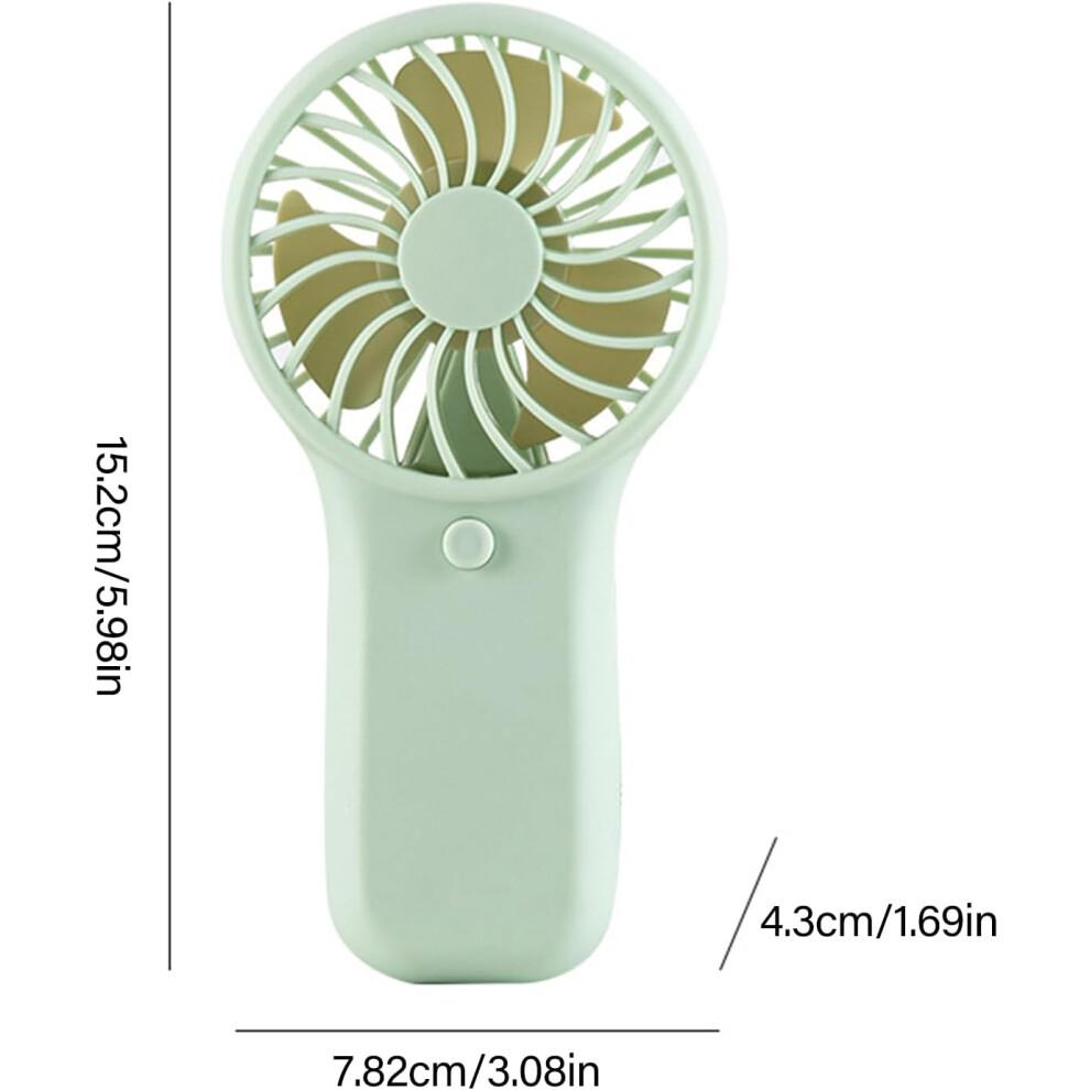 Handheld Fan Battery Operated With Powerful Airflow Portable Cooling Hand Fan For Outdoor Travel Office Use White