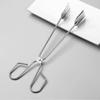 Multifunctional Stainless Steel Grill Tongs Food Vegetable Meat Tongs Charcoal Clamps Frying Tongs Portable Tongs Outdoor Gadget