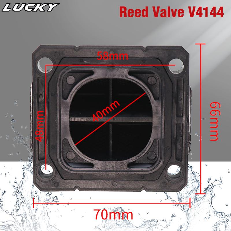 Motorcycle Reed Valve Vforce 4 V4144 V-Force 4 For Yamaha YFZ350 YFZ 350 RX135 RXZ135 YZ125 Banshee 350 RD350 Carbon Fiber Kit