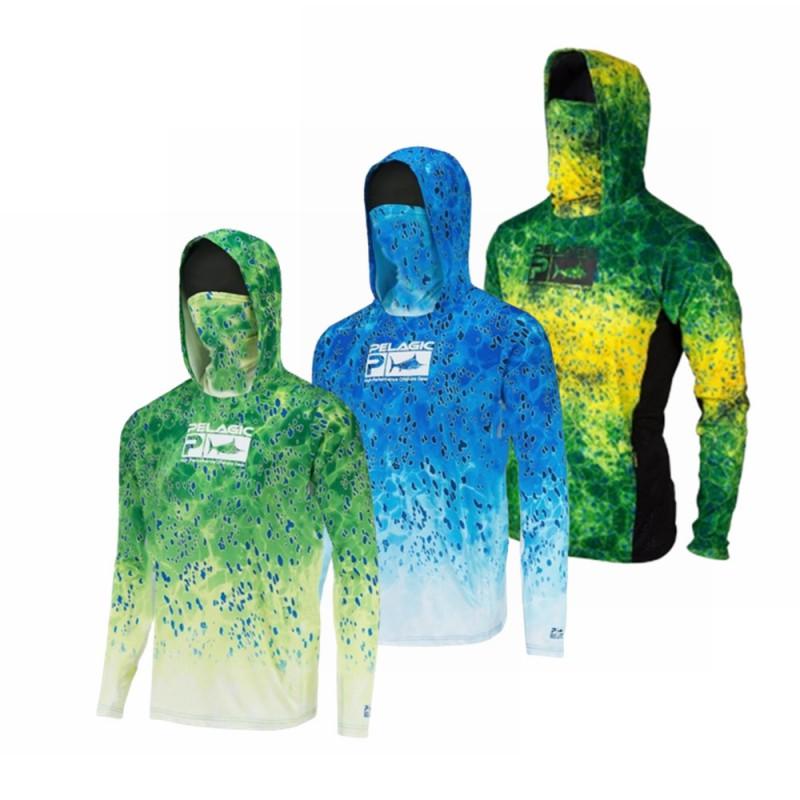 UV Protection Fishing Shirt Long Sleeve Hooded Coverall Men Women Quick Dry Outdoor Angling Gear