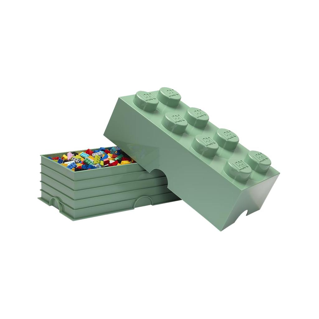 LEGO Ящик для хранения Кирпич 8 DIF Песочно-зеленый 40041747