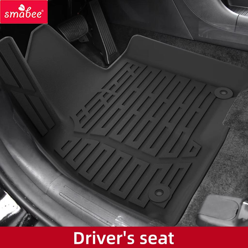 Smabee Left Drive for Hyundai Palisade Hybrid 7Seats 2026 (Not Fit Fuel Version) TPE Car Floor Mats Cargo Trunk Pad Accessories