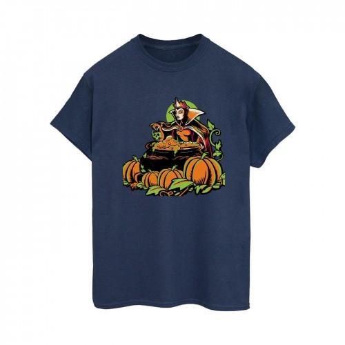 Disney Womens/Ladies Evil Queen Villains Cotton Boyfriend Halloween T-Shirt