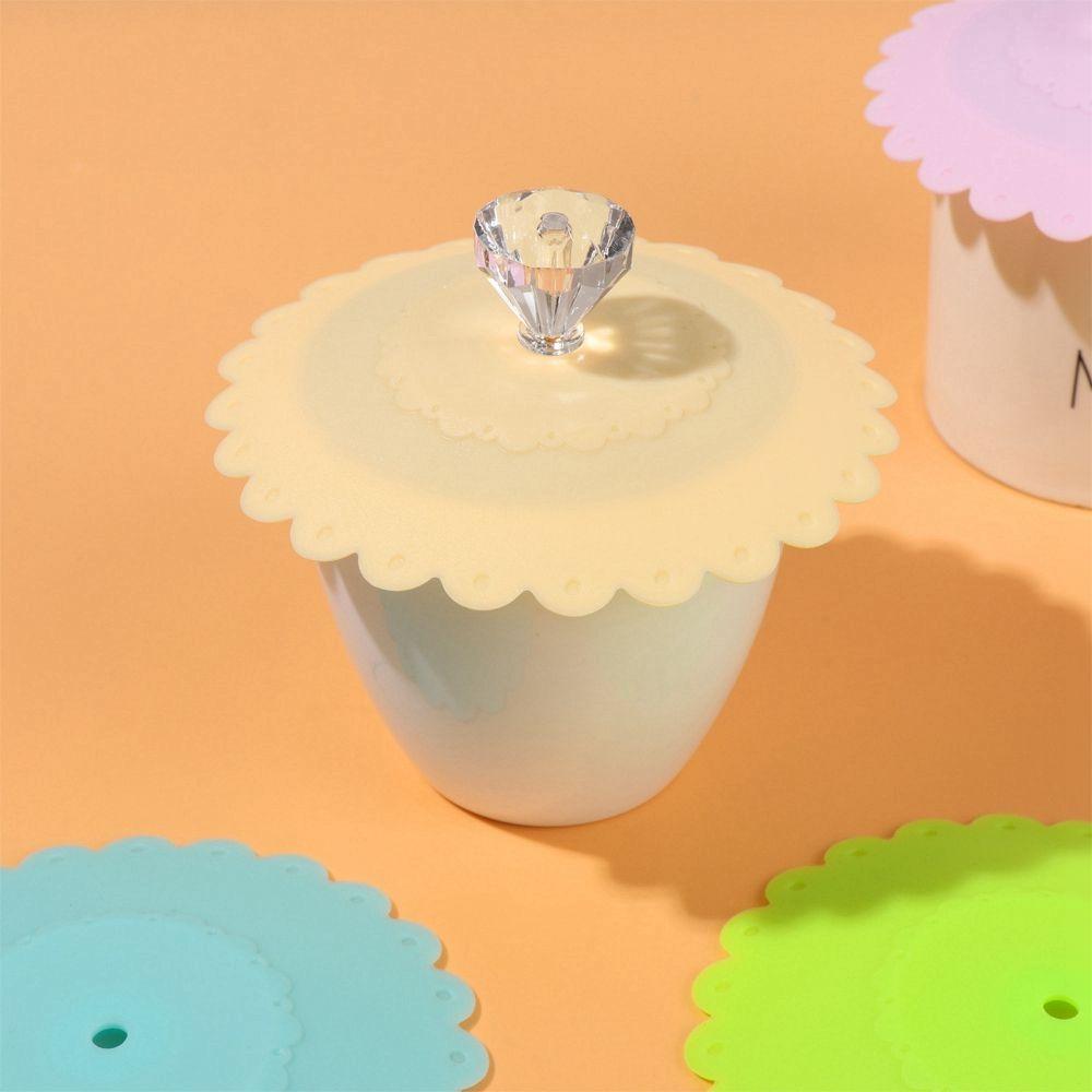 Drinkware for Glass Mugs Thermal Insulation Kitchen Accessories Cup Lids Cup Cover Cup Seals