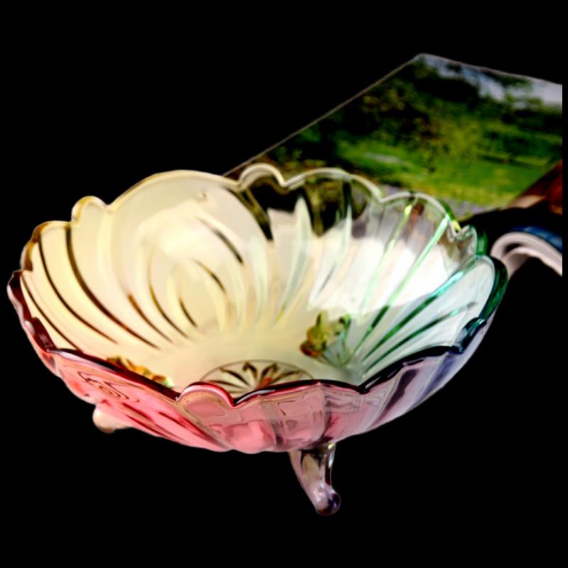 Flavinmci Nordic Crystal Glass Fruit Bowl