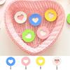 Wooden Wall Hook Self-adhesive Key Holder Creative Heart Shaped Hook  Kitchen