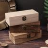 New Tung Wood Rectangular Wooden Storage Box Retro Wooden Box Gift Clamshell Wooden Box Set Storage Decoration Cosmetic