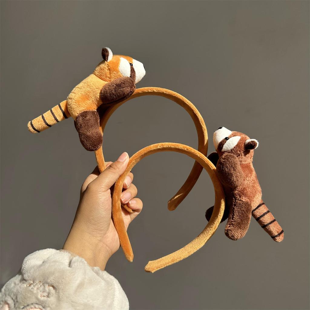 Cute Raccoon Headband Super Cute Doll Cartoon Headgear Children Adult Photo Performance Dress Up Hairpin Girl Headband