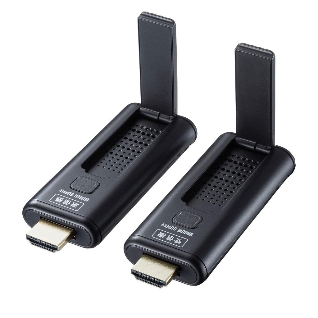 Sanwa Supply Wireless HDMI Extender VGA-EXWHD9