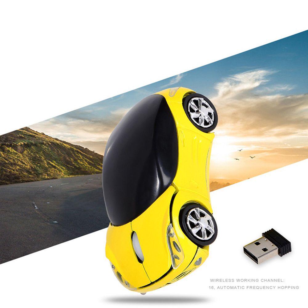 New Computer Peripherals LED Lighting Gaming USB Receiver 3D Car Shape Wireless Mouse 2.4GHz Mice