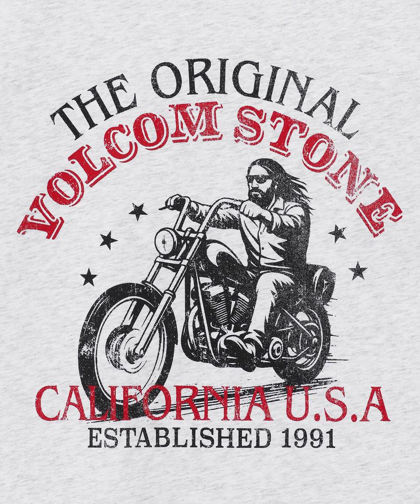 VOLCOM Road Rider Oversized Short Sleeve T-Shirt (Ice Grey)