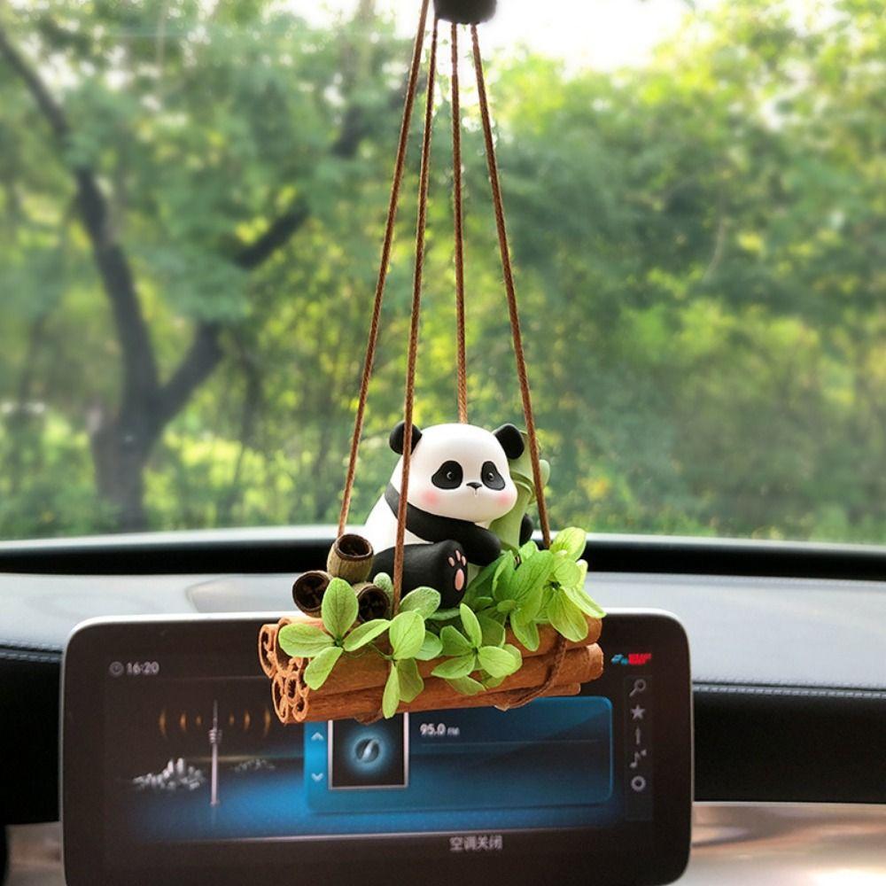 Долговечный диффузор духов Panda Ароматный камень Автомобильный подвесной орнамент Автомобильная ароматерапия