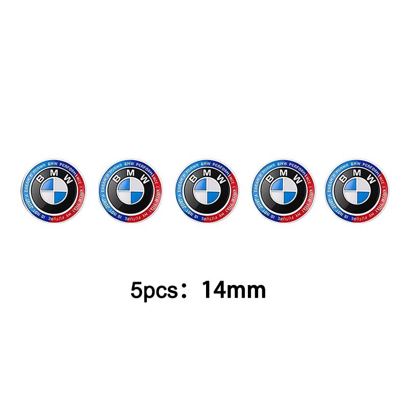 11mm 14mm 5/10pcs Car Remote Key Emblem Stickers For BMW M E34 E36 E60 E90 E46 E39 E70 F10 F30 X5 X6 M3 M5 M6 E71 F01 F02 F87 XN9