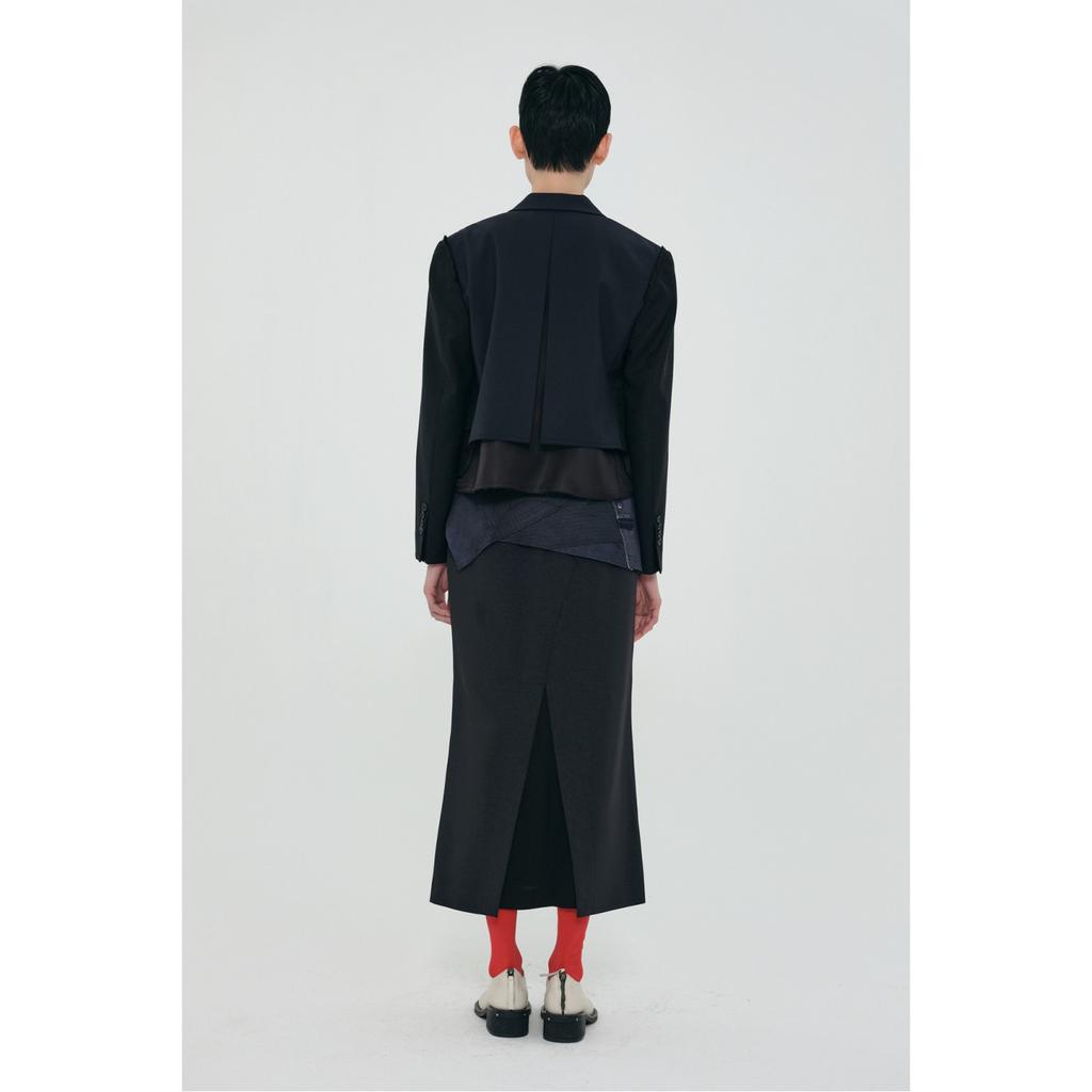 RECODE Basic Suit Long Skirt_Rqkas24525Bkx