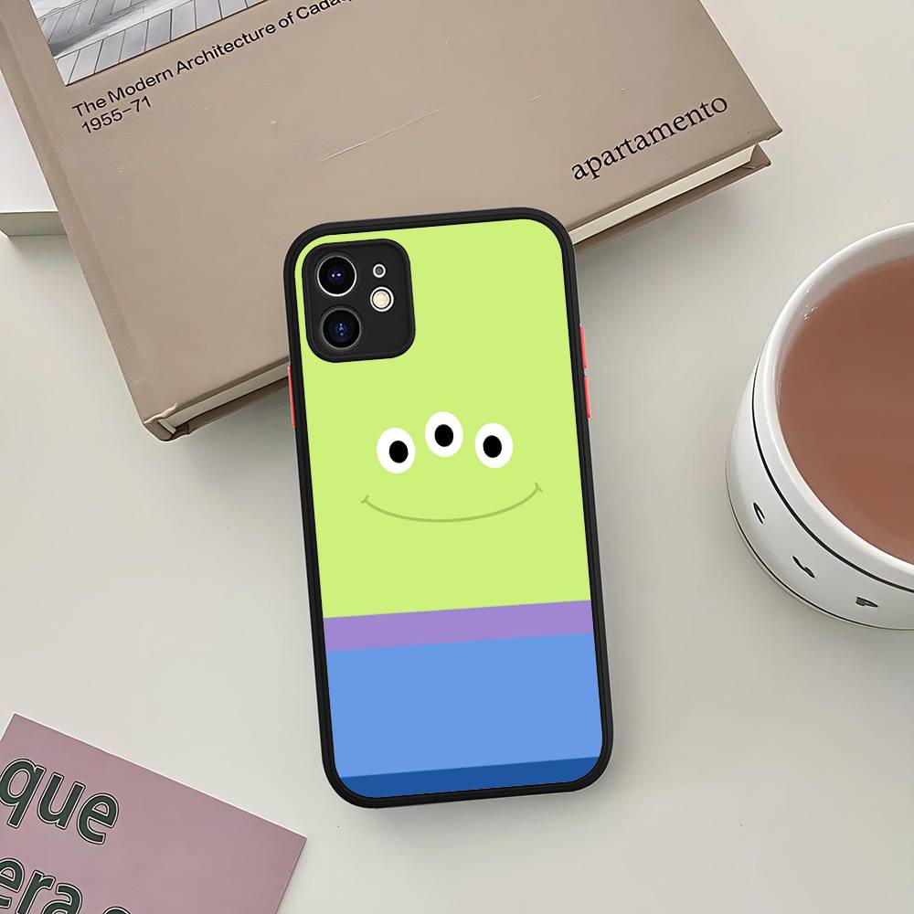 Чехол T-Toy S-Story Вуди и Инопланетянин Для iPhone 11 12 13 14 15 16 Pro Max Plus X XS MAX Ударопрочный Матовый Задний Чехол