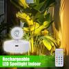 Перезаряжаемый светодиодный прожектор с ДУ, для комнатных растений, настенной росписи, дисплеев, атмосферного освещения, беспроводной прожектор для акцентирования произведений искусства
