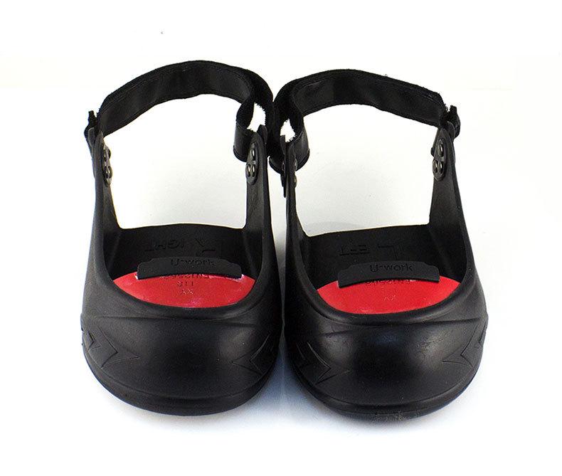 U-work Steel Toe Anti-Smash Slip-Resistant Safety Overshoes for Construction, Kitchen, and Hotel Use