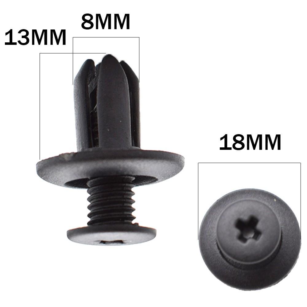 Hyundai Kia 8mm Plastic Screw-Mudguard Fasteners Clips for ix25/ix35