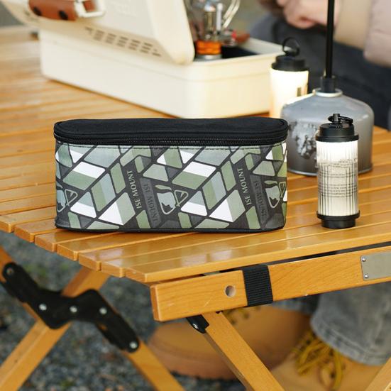 Сумка для хранения фонарей для кемпинга на открытом воздухе, большая вместимость, съемные отсеки, переносная ручка, многофункциональная