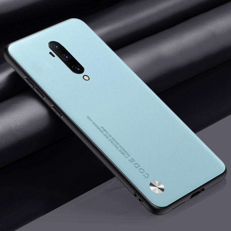 Роскошный чехол из искусственной кожи для OnePlus 7T Pro, задняя крышка, матовый силиконовый противоударный чехол для телефона с полной защитой для OnePlus 7T 7TPro