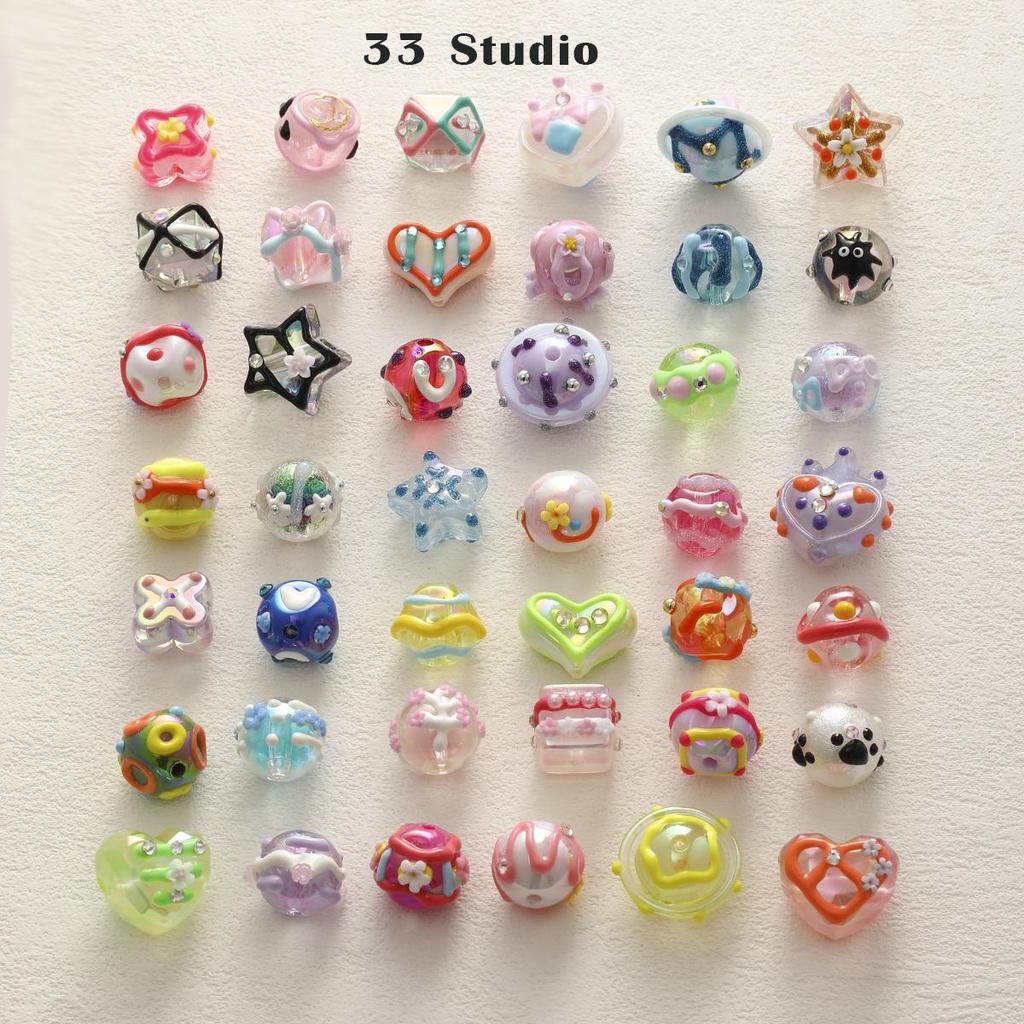 Тяжелая специальная дрель, бусины с ручной росписью, аксессуары «сделай сам», комплект материалов, цепочка для мобильного телефона, автомобильный кулон, бусины-проставки, браслет