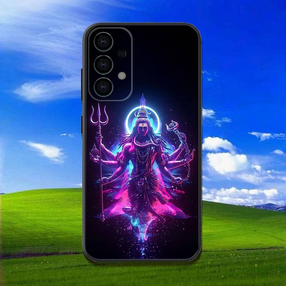 Чехол для телефона Samsung Galaxy A13, A21s, A22, A31, A32, A52, A53, A71, A80, Лорд Шива Махадев, Мягкий черный корпус