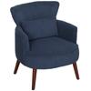 Corduroy Retro Accent Chair Blue