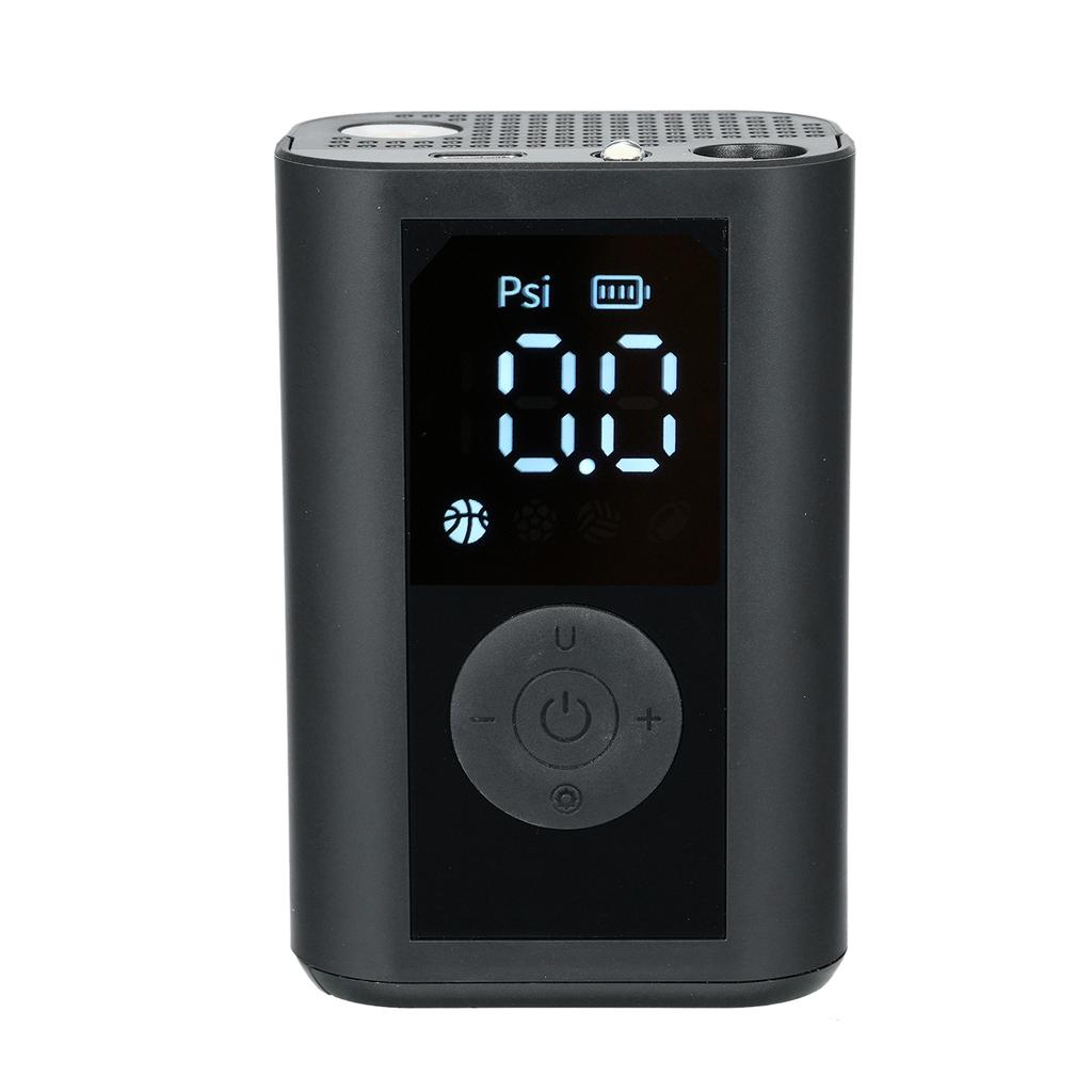 Electric Pump, 0-15PSI Portable Inflator with Auto Off and LCD Display, with Built in Needle, for Basket Volley Soccer Base