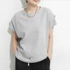 Summer Loose Casual Women T-shirt Fashion New Solid Color Bat Sleeve Simple Tees Top Ladies O Neck Basic Office Blouse Tshirts Female Women Clothes