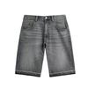 Mens Distressed Washed Denim Jeans Mid-Rise Slim Fit Irregular Hem Straight Leg Pants Fall Casual Wear