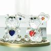 Clear Bear Figurine Valentine's Day Gift I Love You Faux Crystal Bear