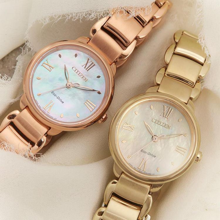 Citizen Eco Drive 50м Водонепроницаемые Часы Кварцевые с Питанием от Света Стальной Ремешок 28мм EM0928-84D