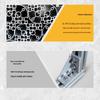 100x118mm Triple-Speed Guide Rail Aluminum Profile