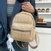 Ветер рюкзак женский новый несколько двухслойный молния повседневный персонализированный рюкзак соломенный рюкзак