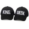 Новая женская бейсболка с вышивкой букв, шляпы Snapback King и Queen для пары, шляпы в стиле хип-хоп, повседневная хлопковая шляпа от солнца на открытом воздухе