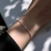 316L Stainless Steel Sparkling Gypsophila Adjustable Bracelet & Bangle For Women Fine Fashion Jewelry Wedding Party Gift