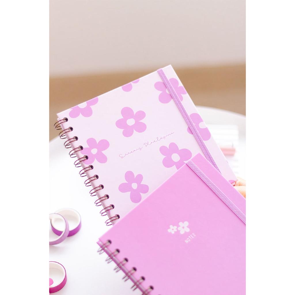 Квадратный набор 15x15 см из 2 спиральных ежедневников на неопределенный срок и блокнота Rainbow