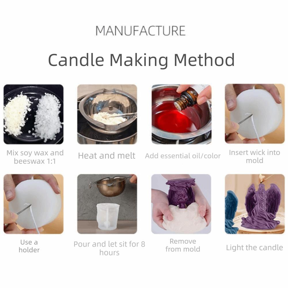 Reusable Silicone Candle Mold 3D Pillar Candle Mold Flower Girl Candle Mold  DIY Crafting