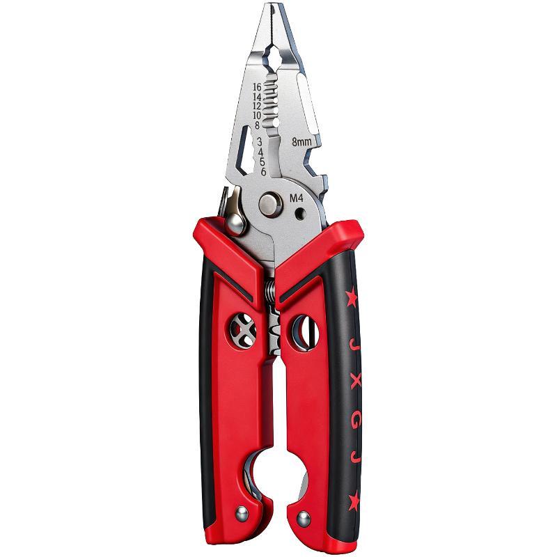 18 in 1 Multifunctional Electrician Pliers Wire Stripper Crimper Cable Cutter Compact Size for Small Space Electrical Repair Jobs