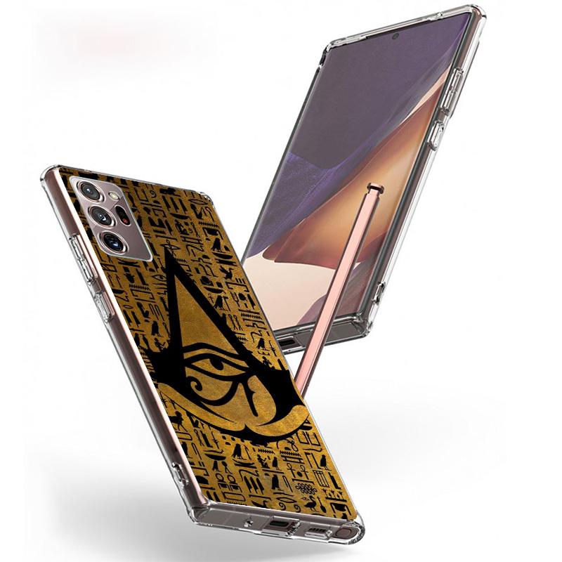 Sacred Eye of Horus Egypt Fresco Phone Case For Samsung Galaxy S24 S25 Edge S26 Ultra S23 S22 S21 Plus S20 FE + Personalized Pri