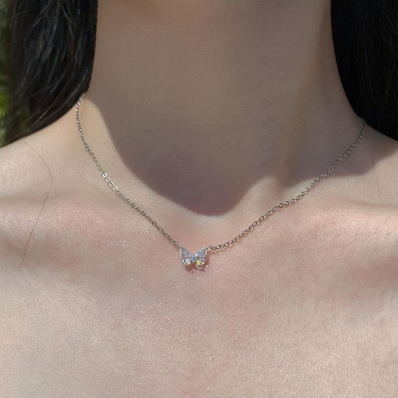 VENTFILLE 925 Sterling Silver Colorful Zircon Kpop Beads Charm Necklace for Women Girl Lucky Choker Jewelry Dropship